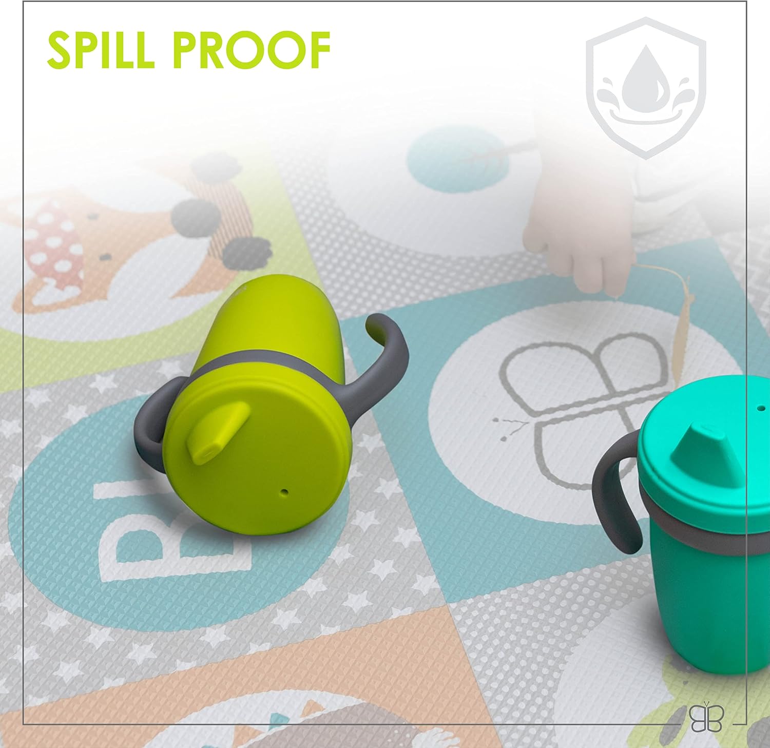 BBLUV Küp Convertible Silicone Sippy Cup, Aqua