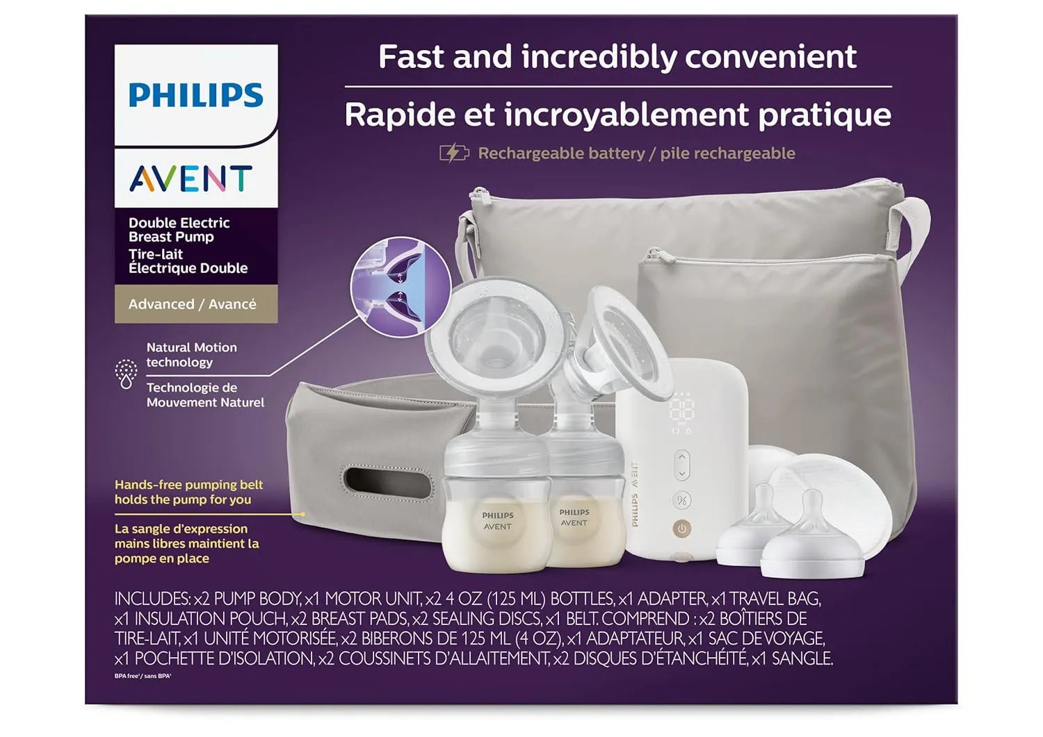 Philips Avent Twin Electric Cordless Breast Pump