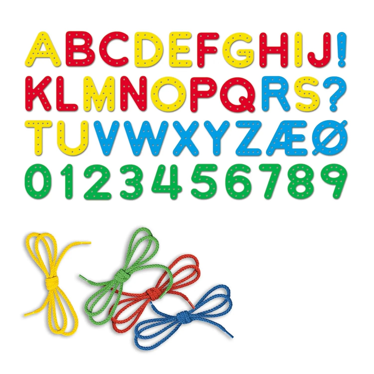 Quercetti Play Montessori Lacing ABC+123