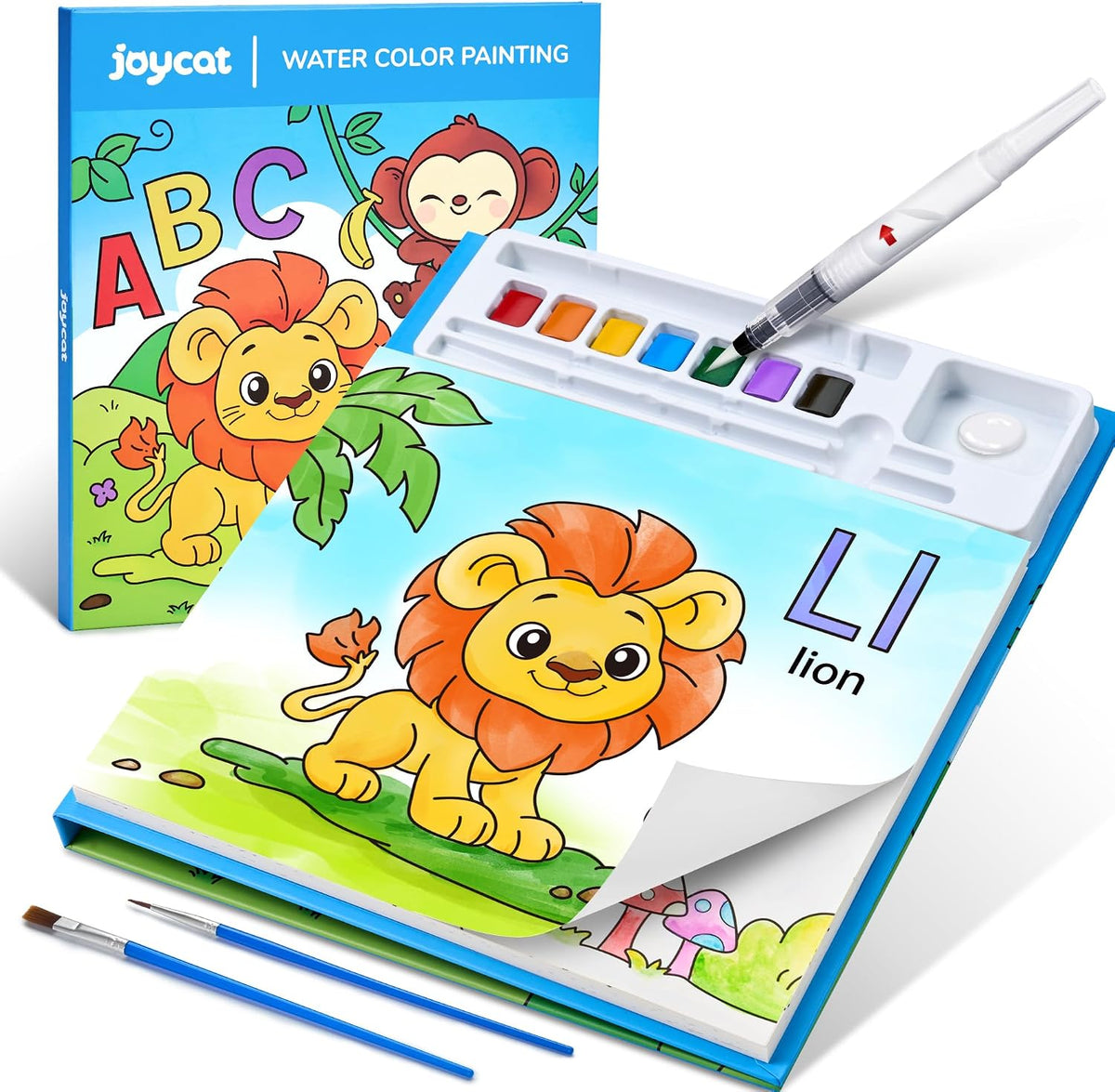 JoyCat Paint with Water Coloring Book for Toddlers – Blue