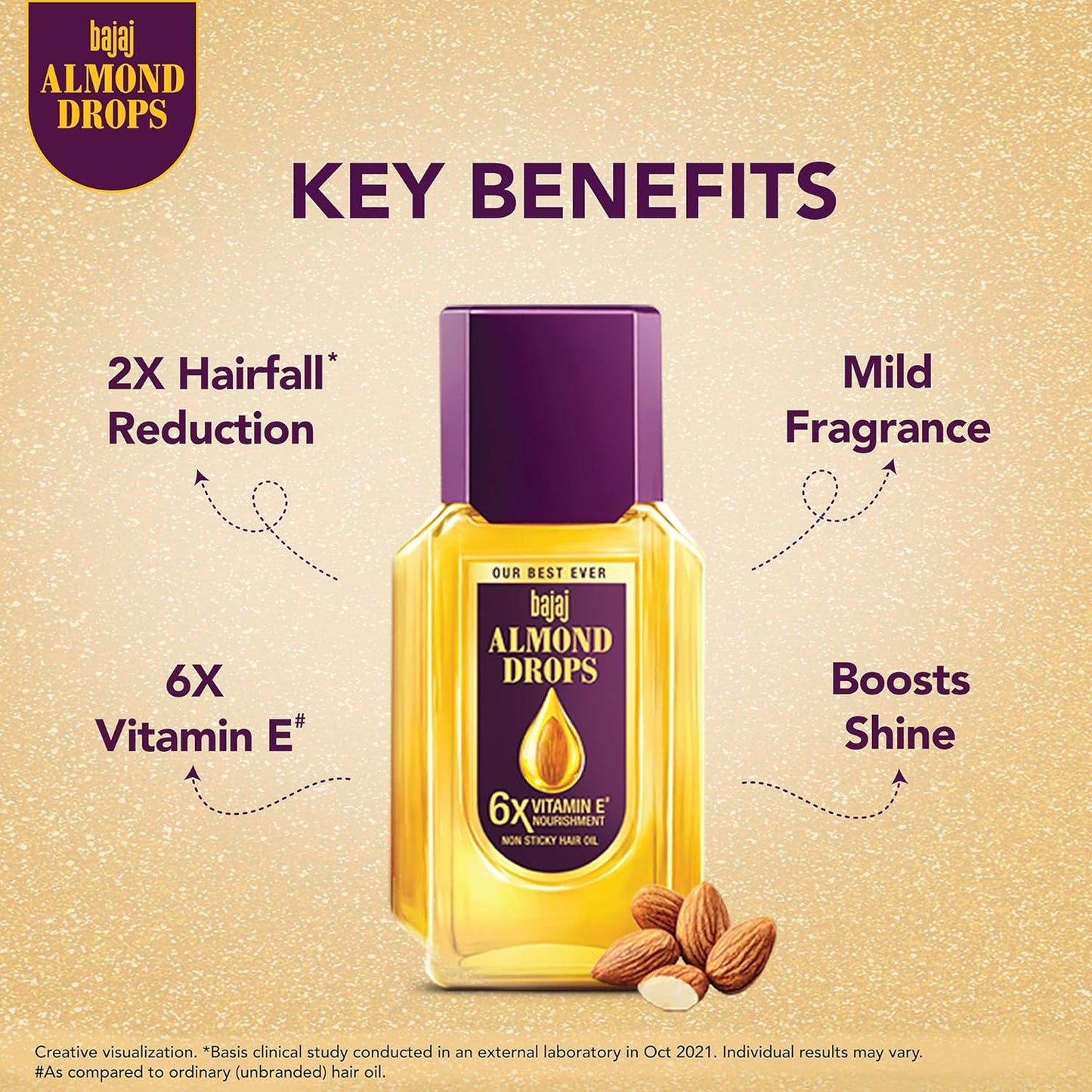 Bajaj Almond Drop Hair Oil Regular (50ml)