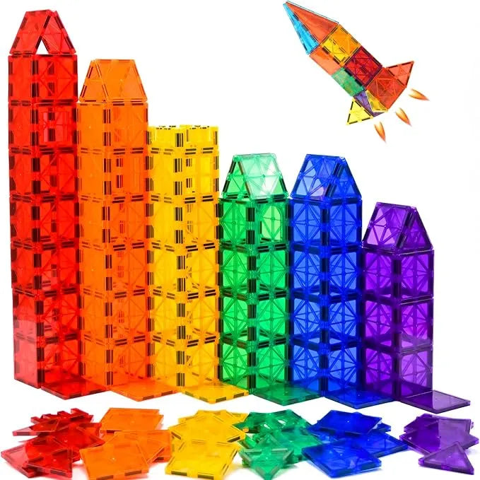 XBD Magnetic Building Tiles Blocks (64 Pcs)