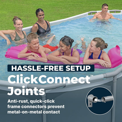 Bestway Power Steel Oval Pool Set (18' x 9' x 48"/5.49m x 2.74m x 1.22m)