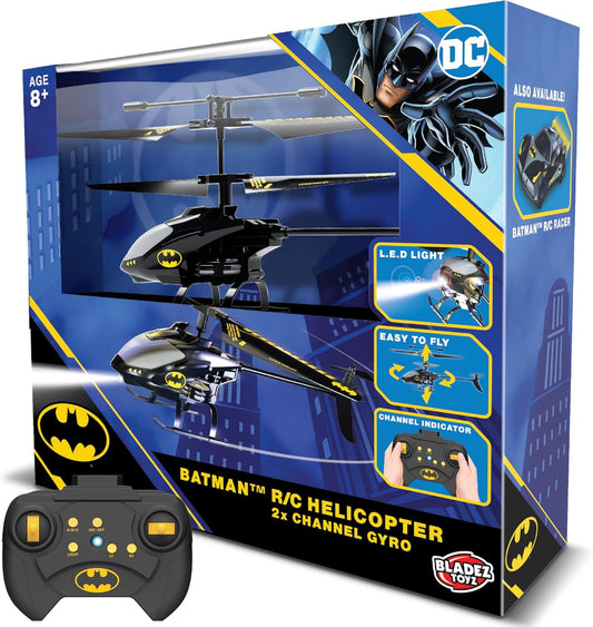 Bladez Toys مروحية باتمان بالتحكم عن بُعد ثنائية القناة مع مُثبِّت جيروسكوبي – مروحية باتمان