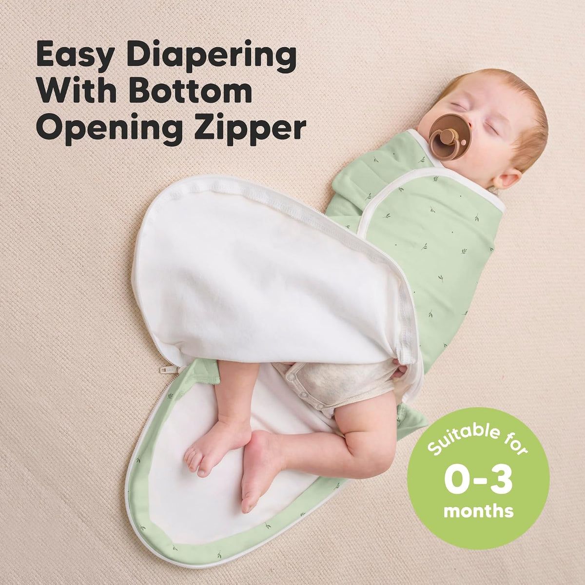 Keababies Soothe Zippy Swaddle Wrap (Aspire) - Pack of 3