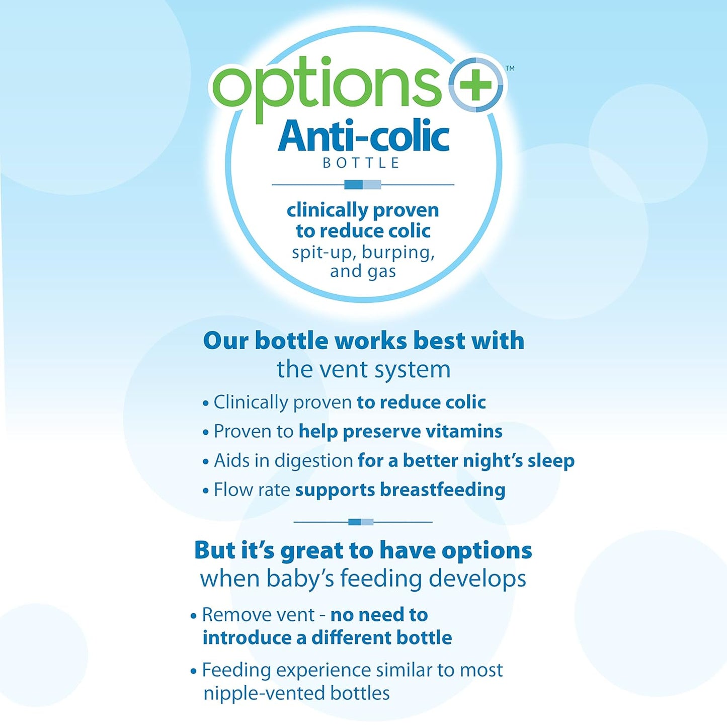 زجاجة د. براونز Options+ مضادة للمغص واسعة العنق مع كوب تدريب وحلمة مستوى 3 داخل الزجاجة (270ml)