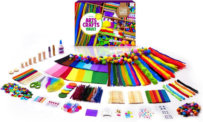 Dan&Darci Arts and Crafts Vault – 1000+ Piece Craft Supply Kit