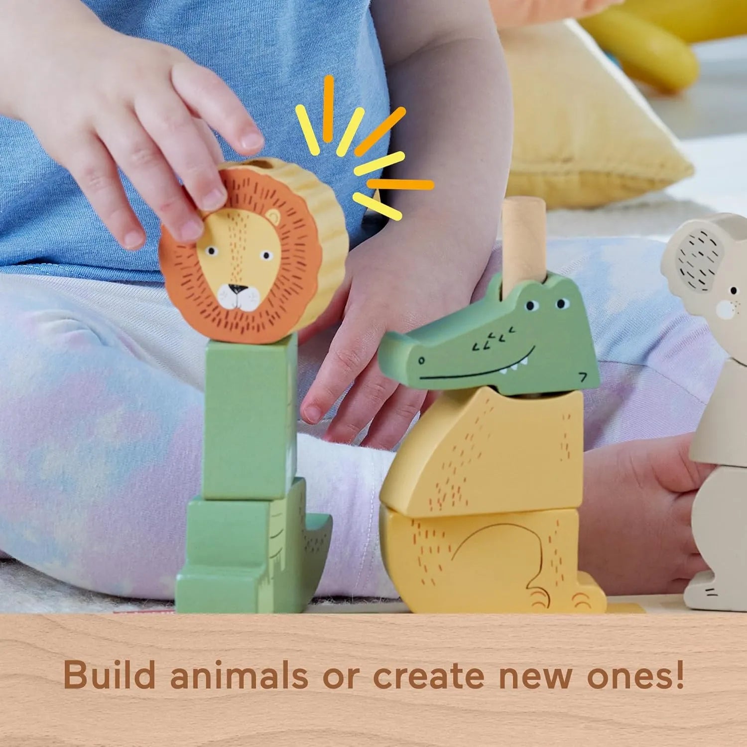 Fisher Price Wooden Stack & Sort Animals