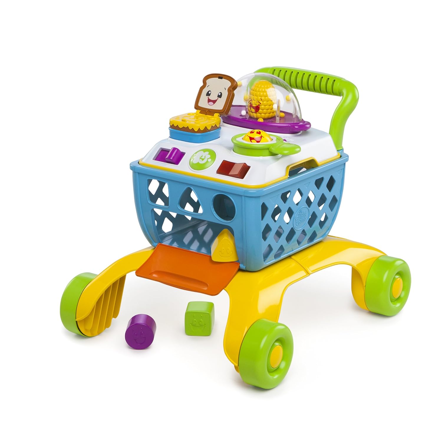 Bright Starts Giggling Gourmet 4-in-1 Shop ‘n Cook Walker Shopping Cart Push Toy