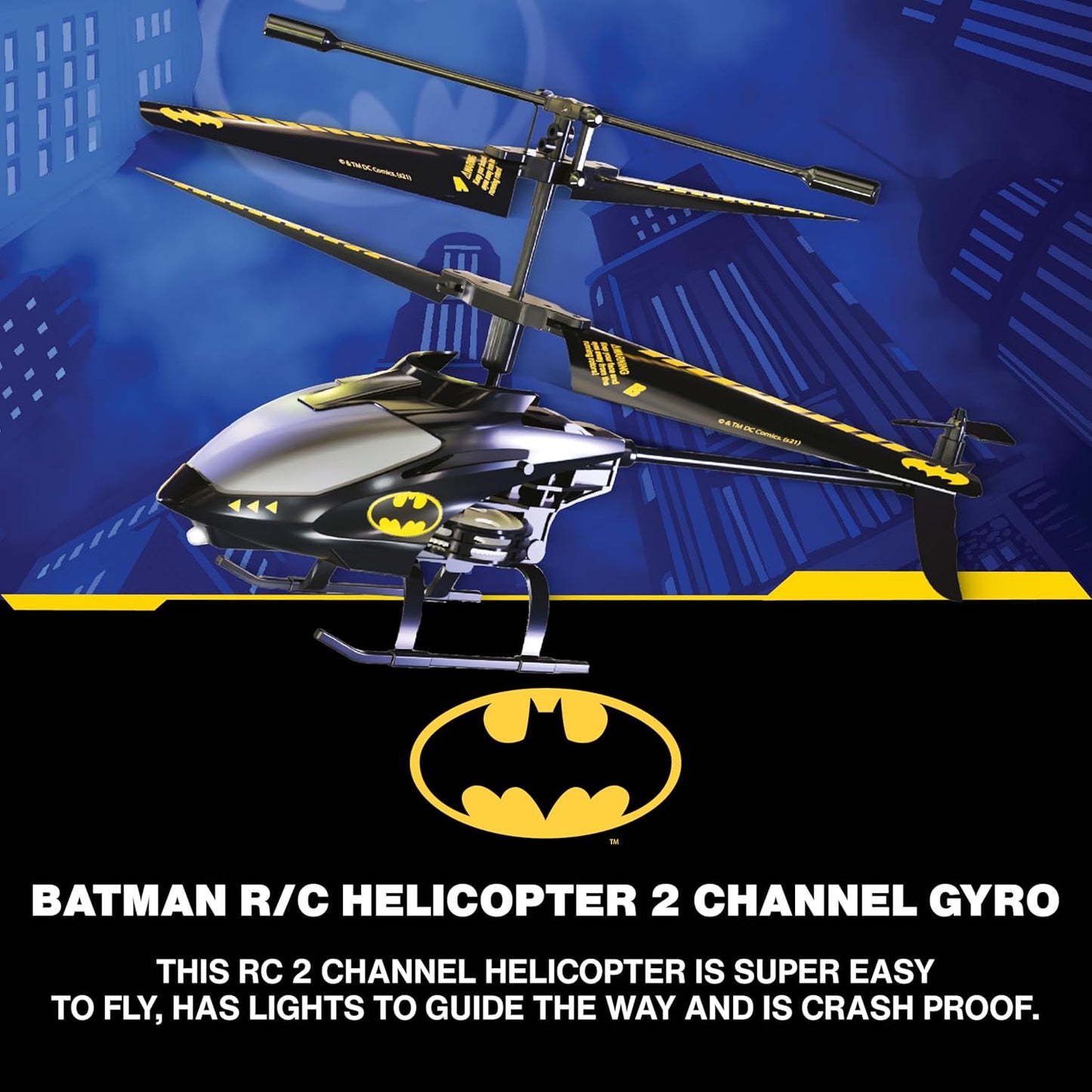 Bladez Toys Batman R/C Helicopter 2 Channel Gyro Batman Helicopter