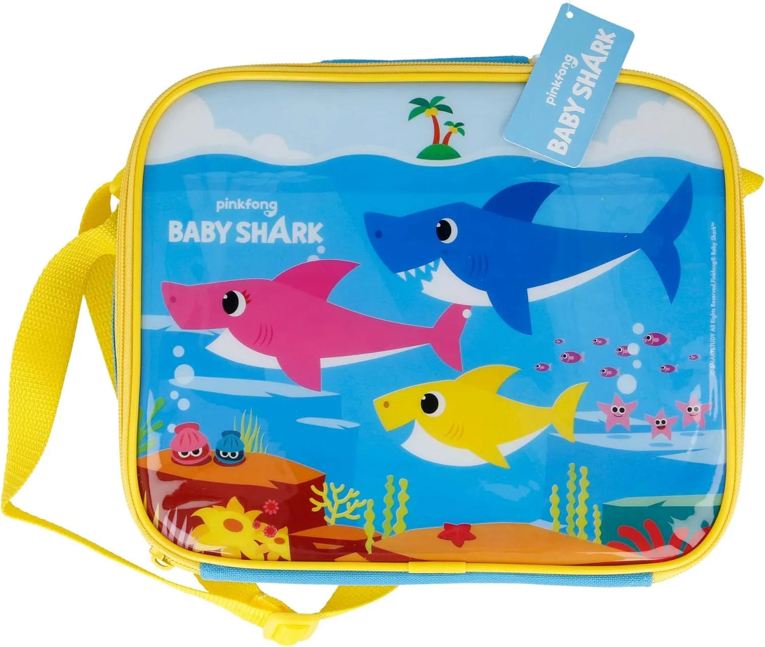 Stor Rectangular Insulated Bag Baby Shark