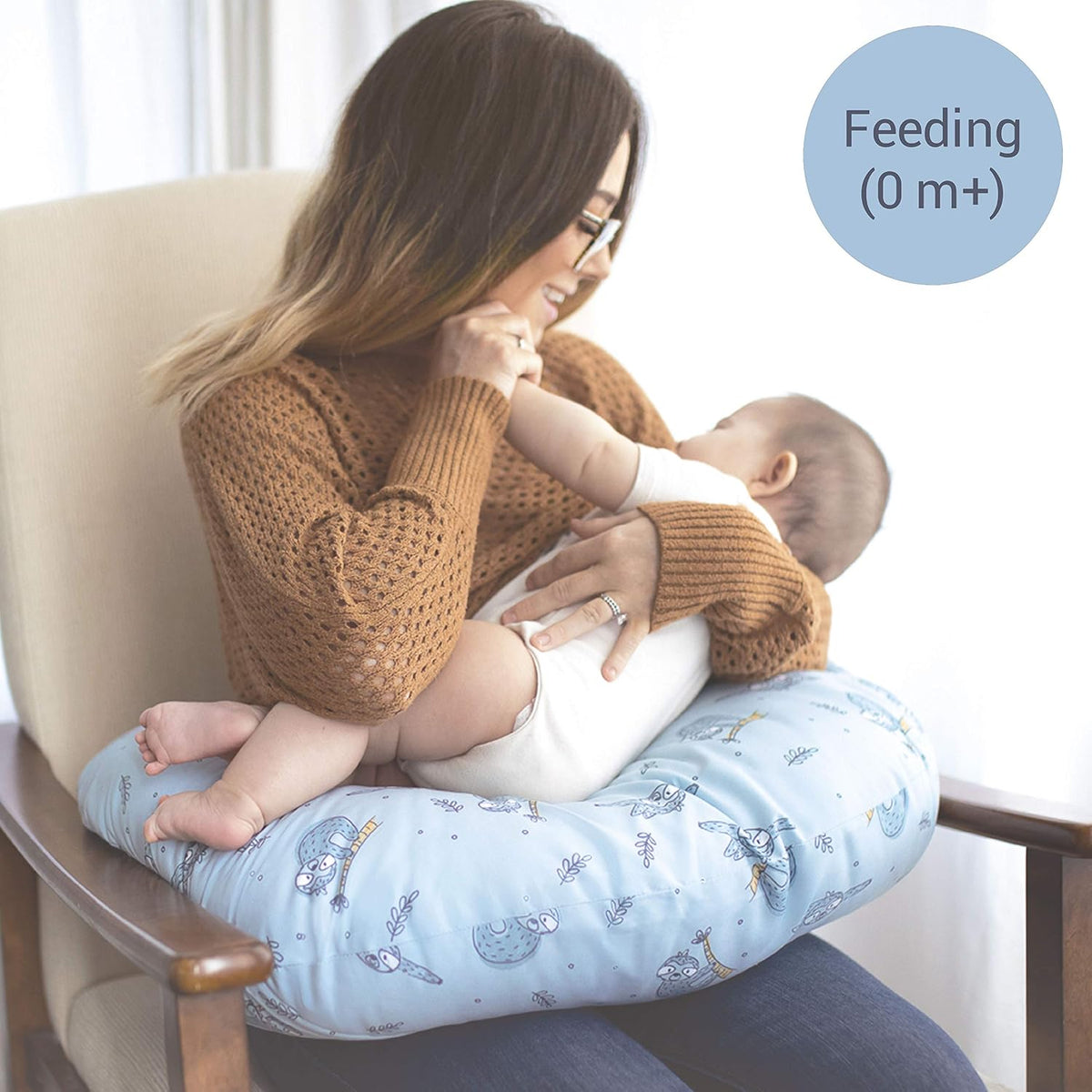 Dr. Talbot's Nursing Pillow, Baby Feeding Support Pillow (White)