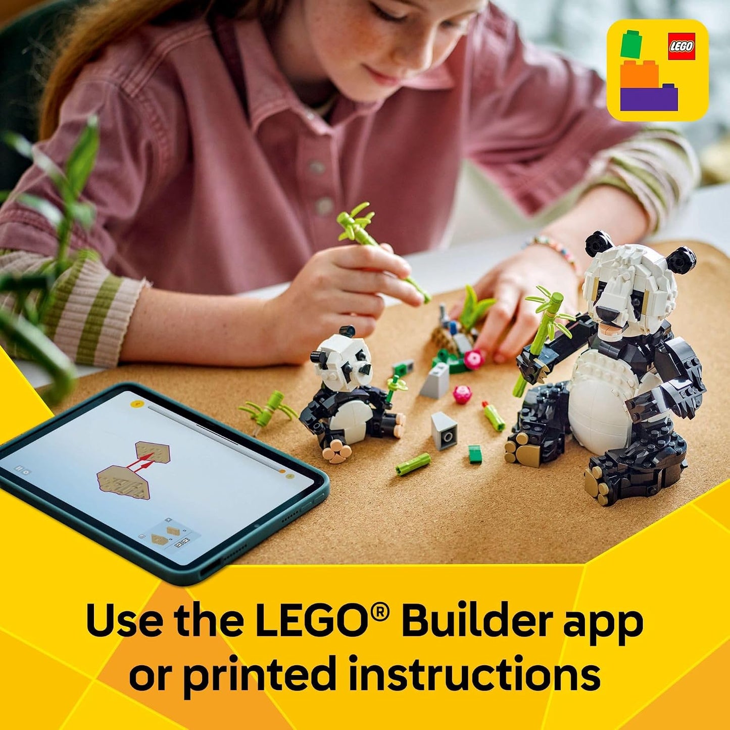 LEGO Creator 3in1 Cute Animals Panda Family – 626 Pcs