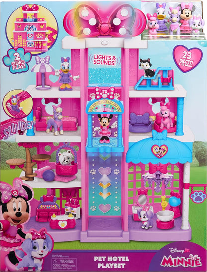 Disney Junior Minnie Mouse - Pet Hotel Playset - 23-Piece Set