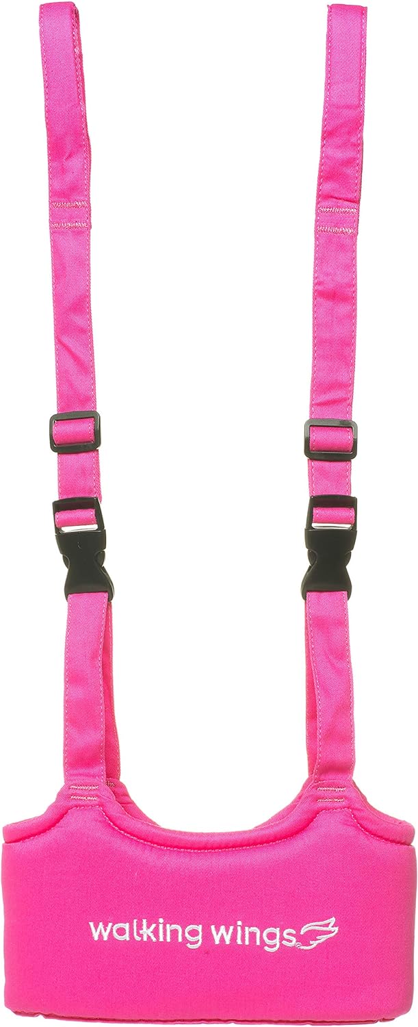 UpSpring Baby Walking Wings Learning to Walk Assistant and Toddler Harness, Pink
