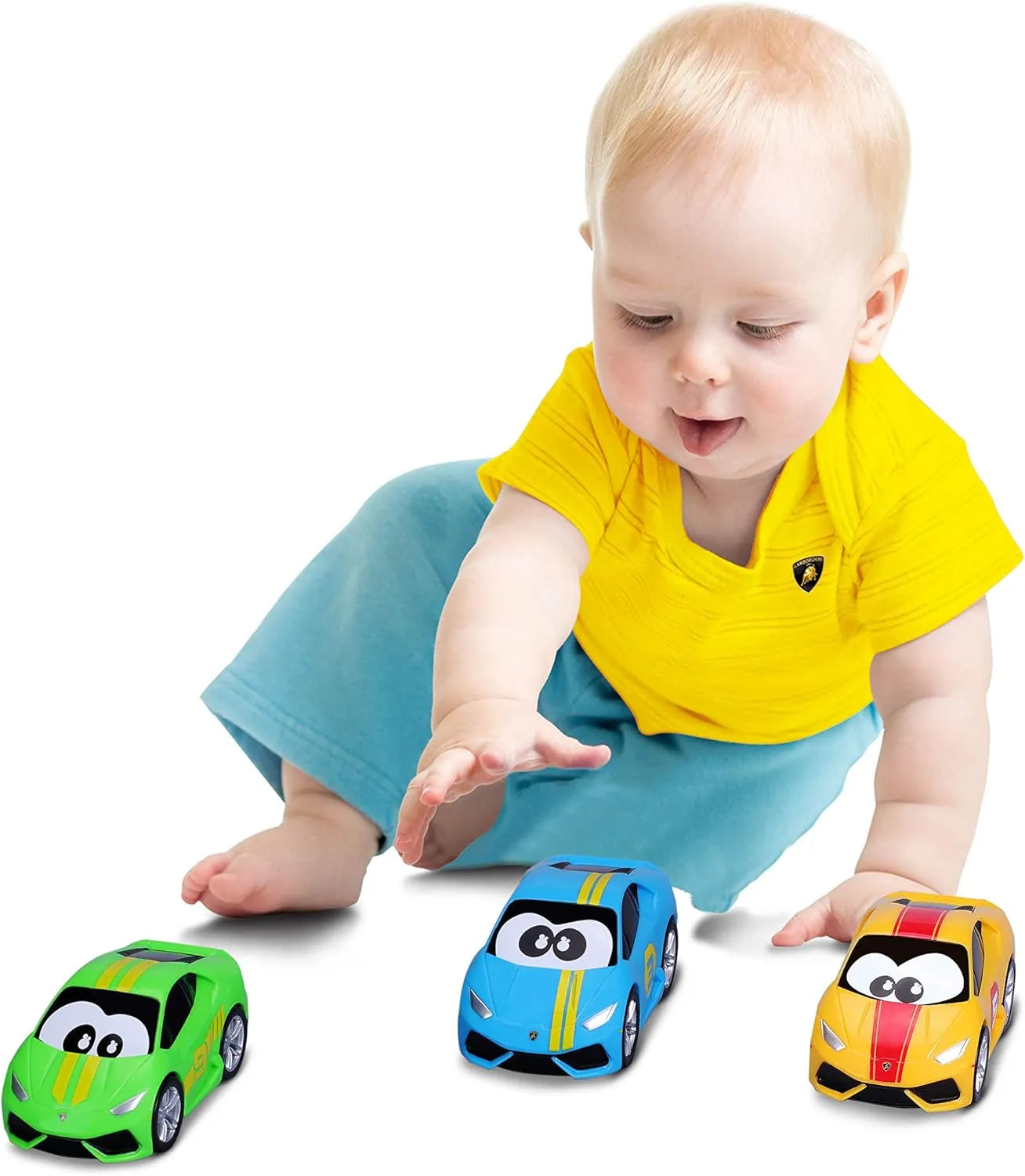 Bburago Junior Push & Race Lamborghini Huracan Coupe -  Pack of 3