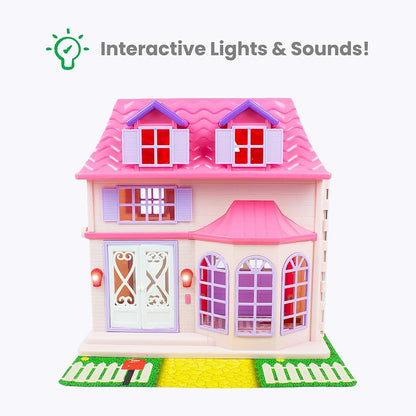 Boley - 21-Piece Collapsible Pretend Play Doll House Toy