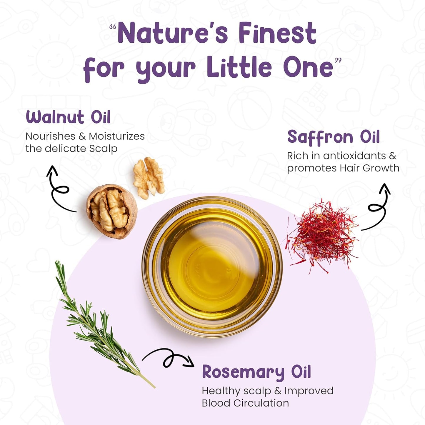 زيت مُغذٍّ لشعر الرضّع من «ماذر سبَرش»، 100ml، 0m+