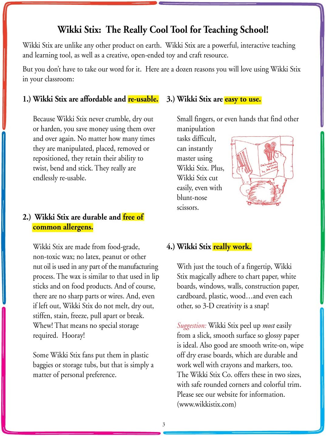 Wikki Stix Educational Resource Manual