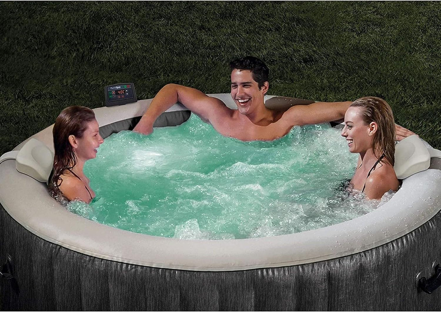 Intex 6 Person Greywood Deluxe Round Bubble Spa (216CM X 7CM)