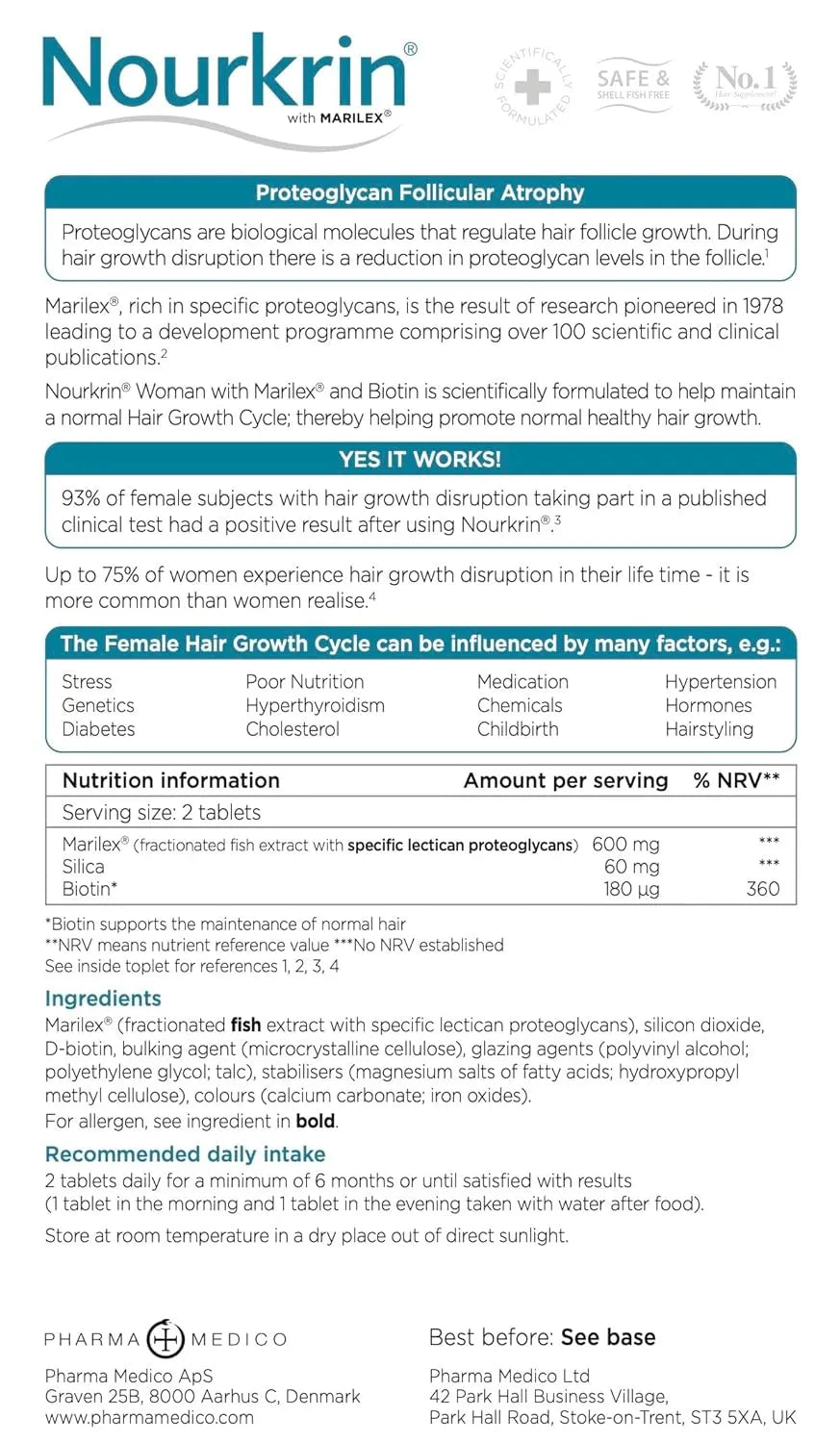 Nourkrin Woman Food Supplements (60 Tablets)
