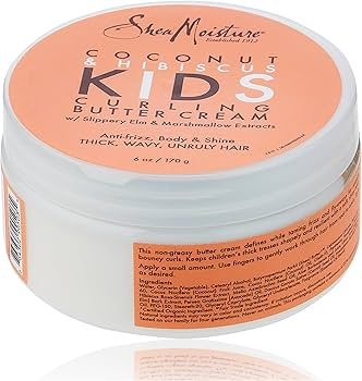Shea Moisture كريم زبدة لتجعيد شعر الأطفال بجوز الهند والكركديه (170gm)