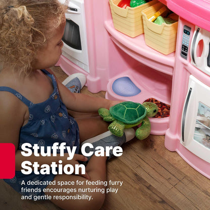 Step2 - Fun with Friends Kids Kitchen Playset - Pink - 25 Pieces.