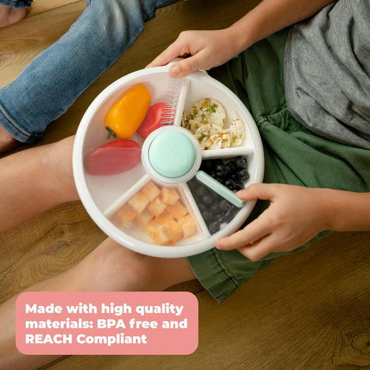 GoBe Snack Spinner With 4 Compartment Dispenser & Sliding Door (Large)