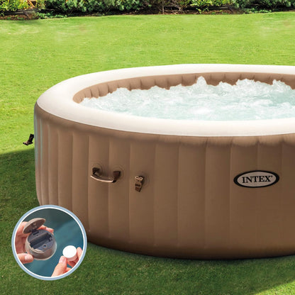 Intex 4 Person Chevron Deluxe Square Bubble Spa (196CM X 71CM)