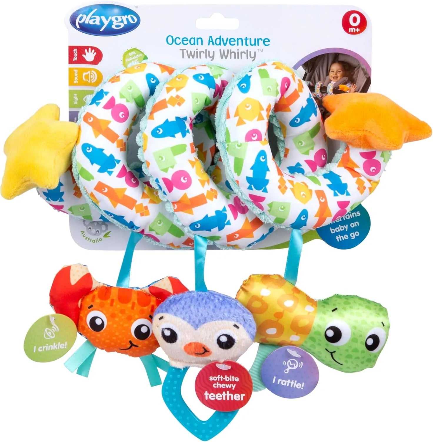 Playgro Ocean Adventure Twirly Whirly Polybag
