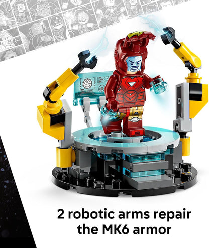 LEGO Marvel Iron Man’s Laboratory: Hall of Armor – 384 Pcs