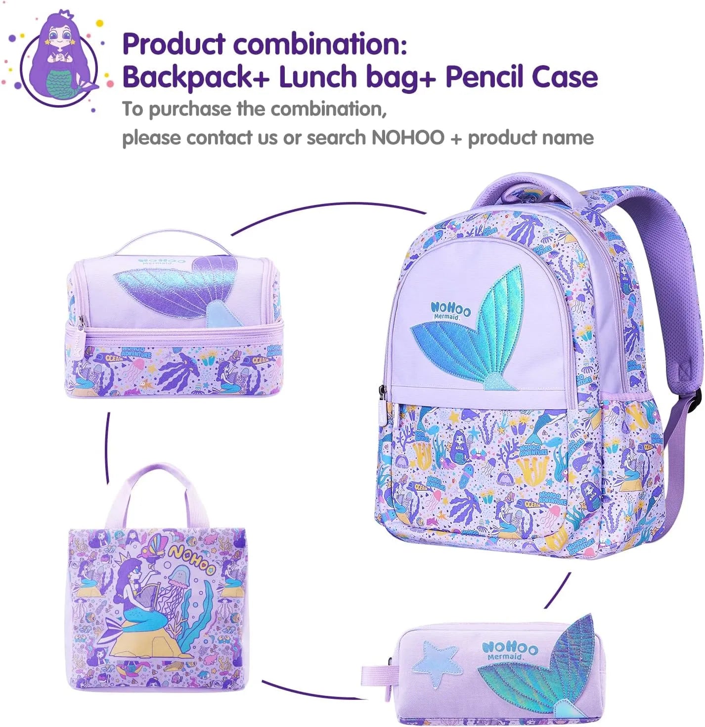 Nohoo Kids Pencil Case Color Bag