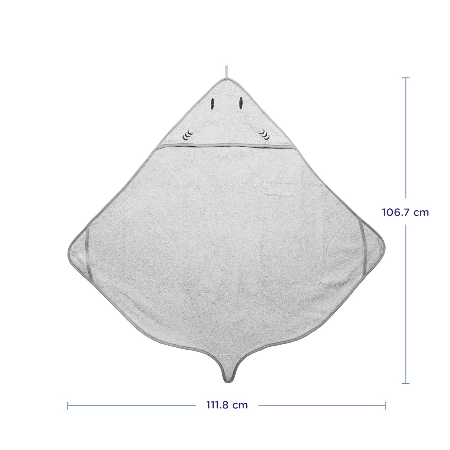 Ubbi Hooded Towel (Gray)