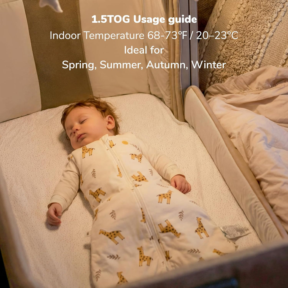 Momcozy 1.5 TOG Sleep Sack Gigoteuse (Large, Giraffe)