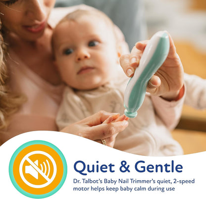 Dr. Talbot's Baby Nail Buffer Electric File with Hygienic Case & LED