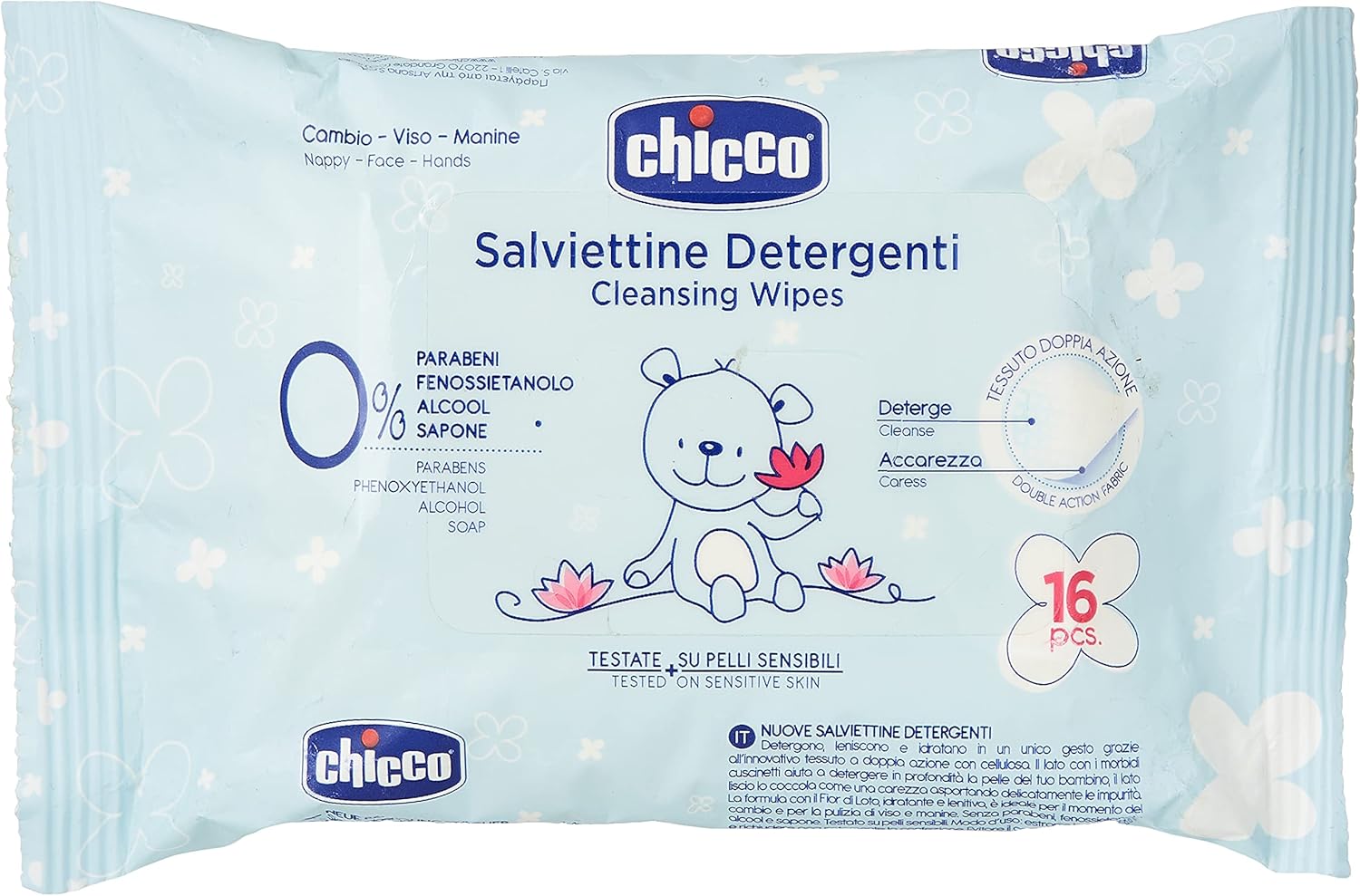 Chicco Baby Cleansing Wipes 16's