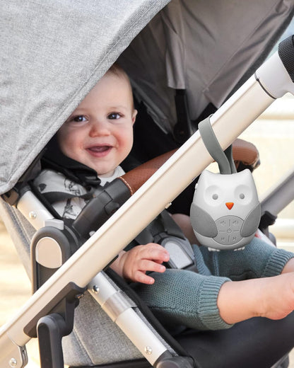 Skip Hop Stroll & Go Portable Baby Soother Owl (White Grey)