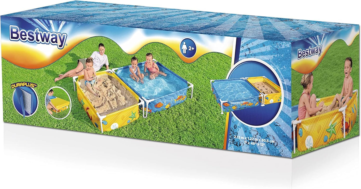 Bestway My First Frame Pool And Sandpit (7' x 48" x 12"/2.13m x 1.22m x 30.5 Cm)