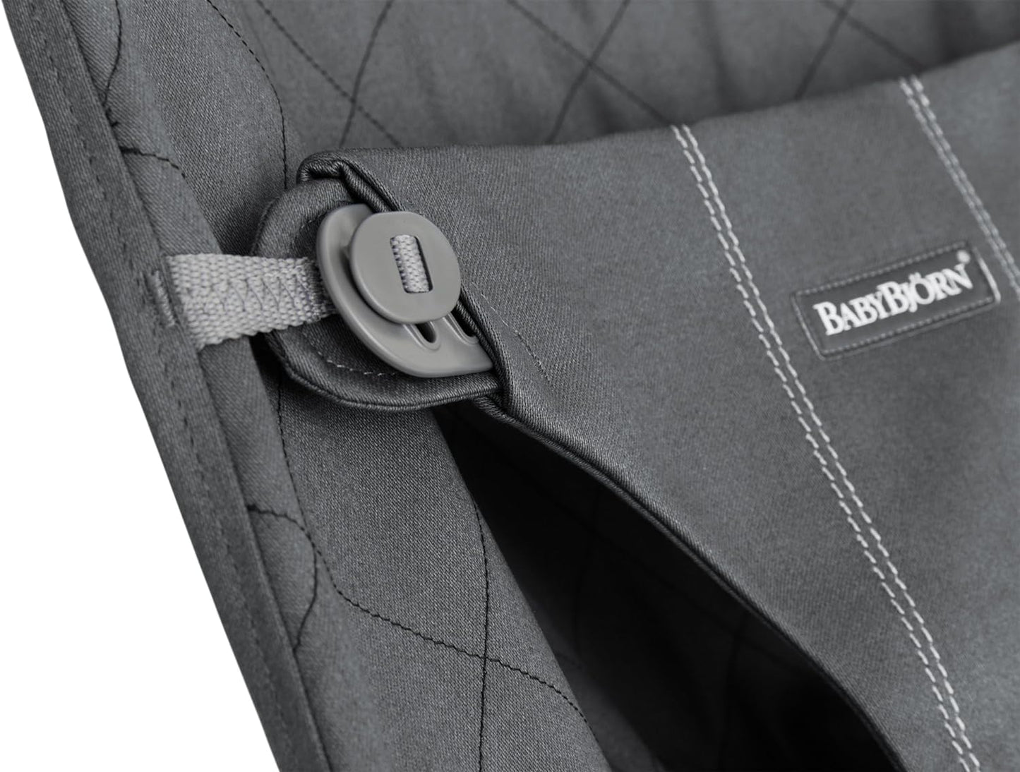 BabyBjorn Bouncer Bliss, Woven, Classic quilt, Anthracite