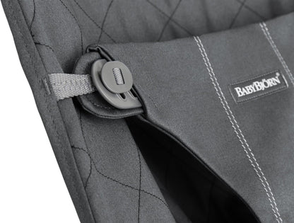 BabyBjorn Bouncer Bliss, Woven, Classic quilt, Anthracite