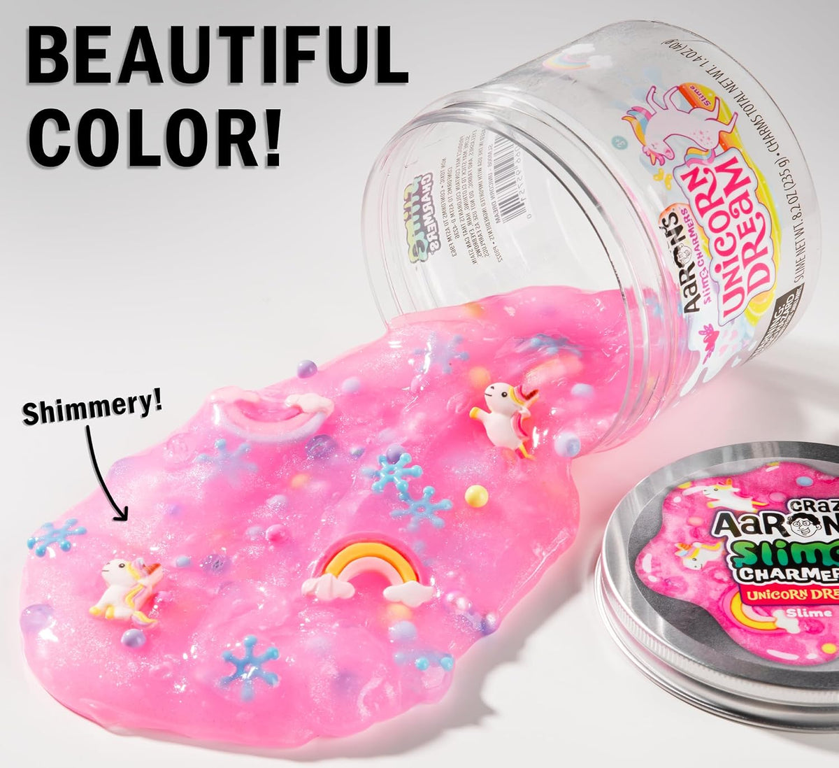 Crazy Aaron's - Slime Charmers® Unicorn Dream Bright Pink Water Slime