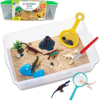 Creativity for Kids Sensory Bin – Dinosaur Dig Playset