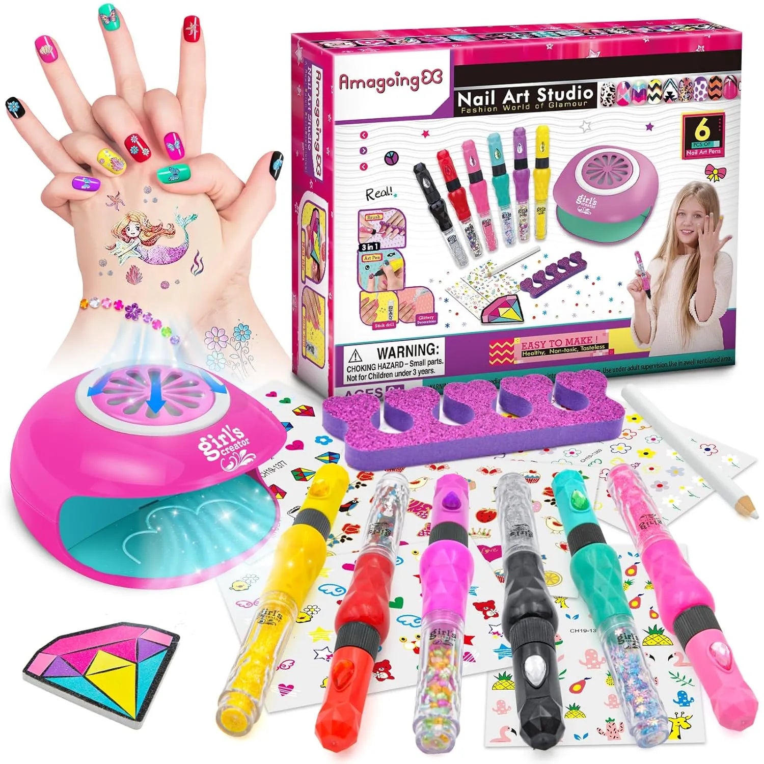Nail Polish Kit for Kids (6-12 Year Old)