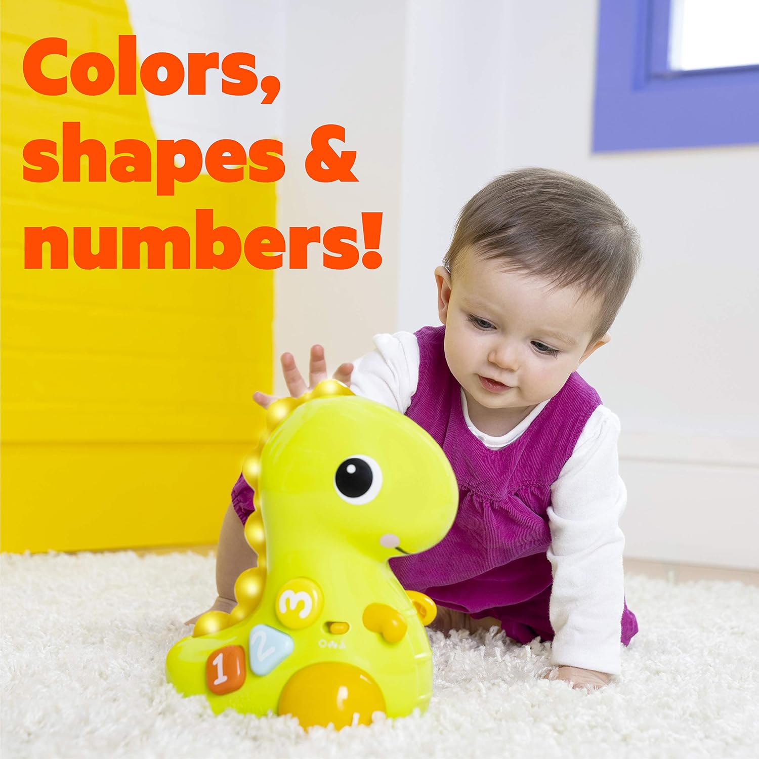 Bright Starts  Go, Go, Dino Crawl & Count Toy
