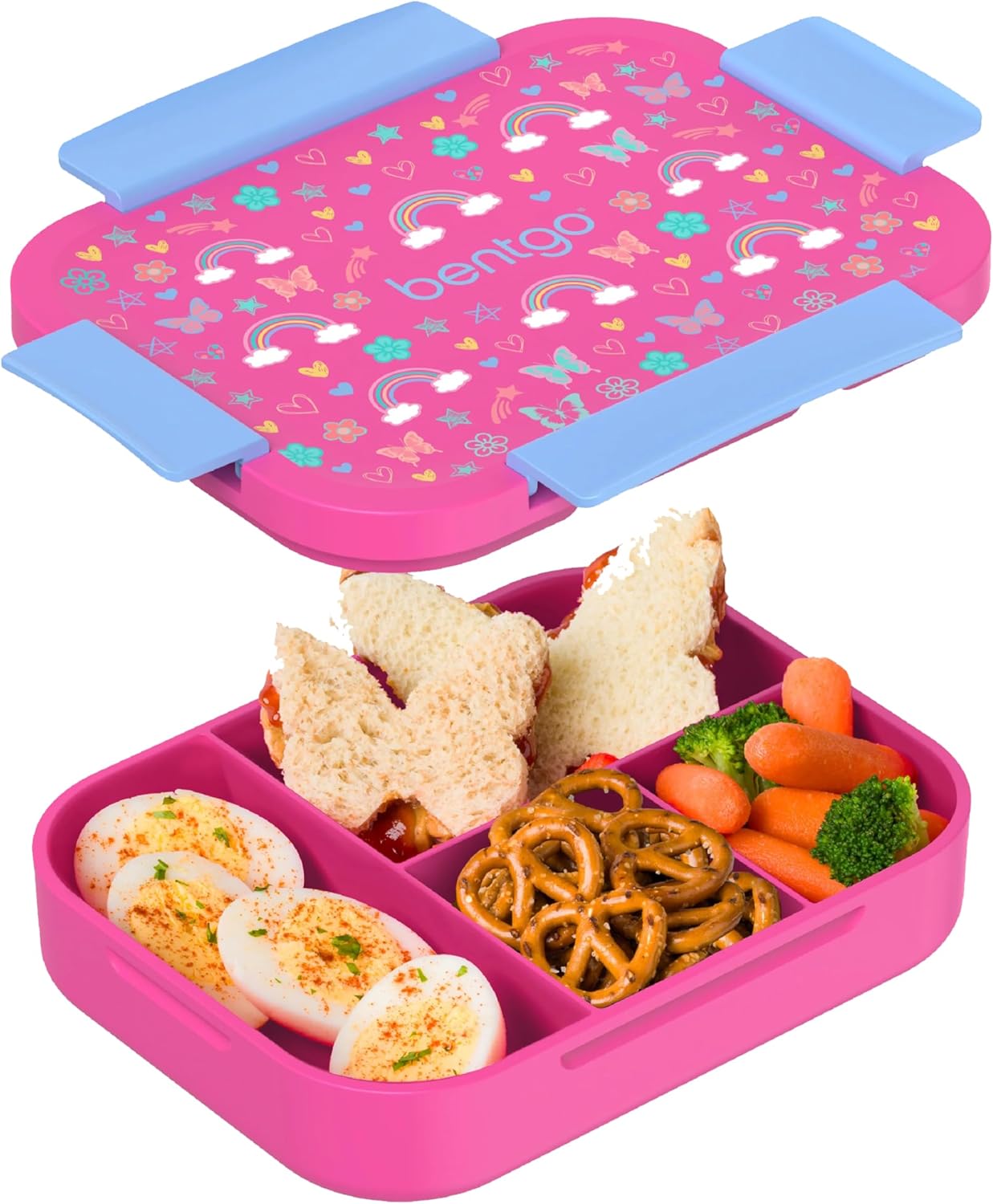 Bentgo Kids Prints 4 Compartment Slim Lunch Box