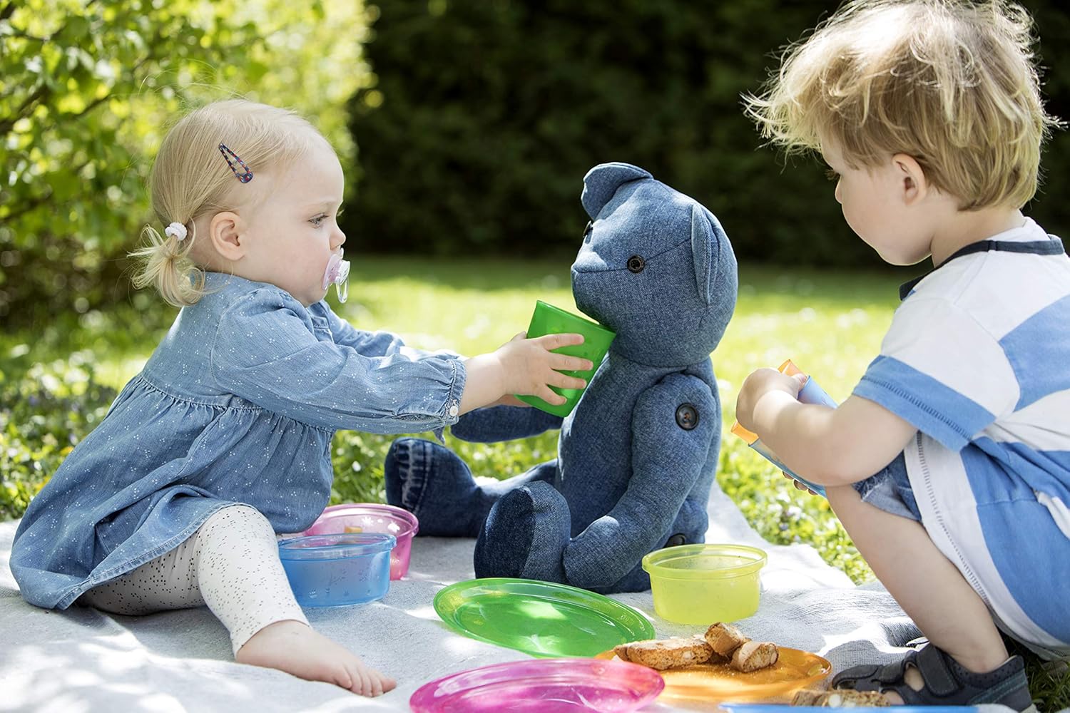 Nip Baby Food Plate For Toddlers Giraffe Multicolor (4 Pcs)