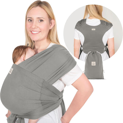 KeaBabies D-Lite Wrap Carrier – Stone Gray