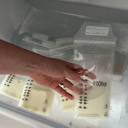 Nuby Milk Storage Bags (Clear)
