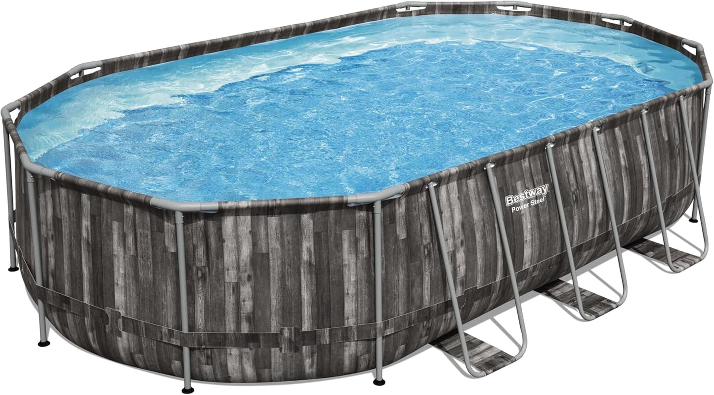 Bestway Oval Pool Set (20' x 12' x 48"/6.10m x 3.66m x 1.22m)