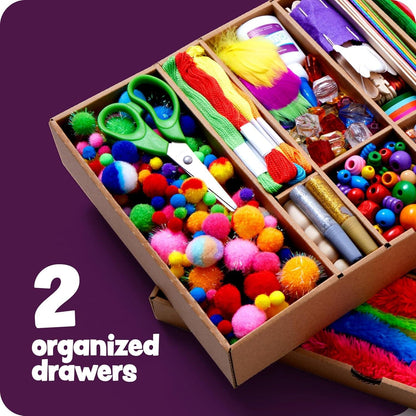 Dan&Darci Arts and Crafts Vault – 1000+ Piece Craft Supply Kit
